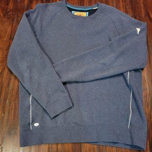Men's LG Tommy Bahama Pullover in Medium Blue and White Stitch